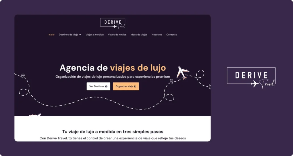 Descubre cómo Derive Travel ha transformado su sitio web para liderar en el mercado de viajes de lujo